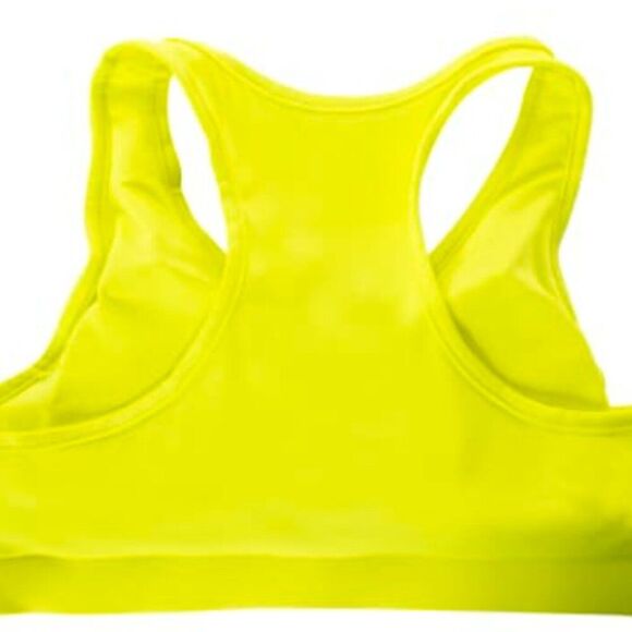 Series 8 Fitness Fluorescent Yellow Active Runched Sports Bra - Picture 2 of 8